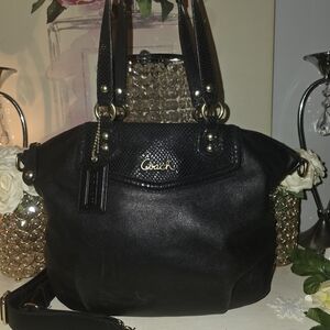 Coach Black Leather Women's Bag